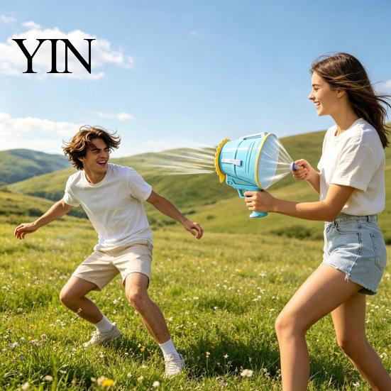 Durable Prank Toy for Teens Handheld Air Cannon Toy, Single Shot Vortex No Family Gathering Entertainment Battery Shooter Blower Outdoor Games,