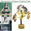 Crystal Tree for Positive Energy, Feng Shui Tree 7 Chakra Tree, Crystal Decor Spiritual Gift, Meditation Home Decor Golden Wire