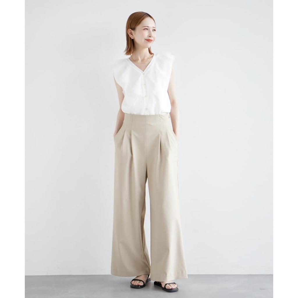 ROPE PICNIC emur Tulle Frill Knit, Women's, GDM24520, Off-White (15)