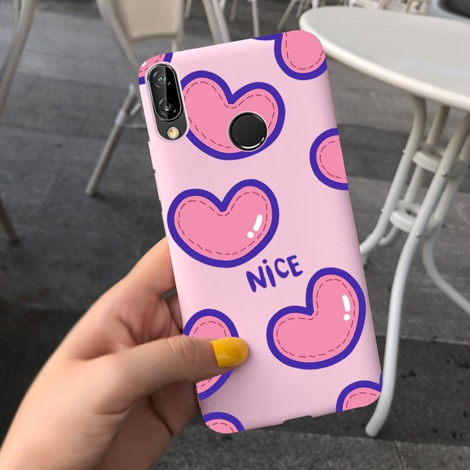 For Huawei P20 Lite Case Nova 3e ANE-LX1 ANE-LX2 Cute Cartoon Candy Color Silicone Phone Cases For Huawei P20lite Soft TPU Cover