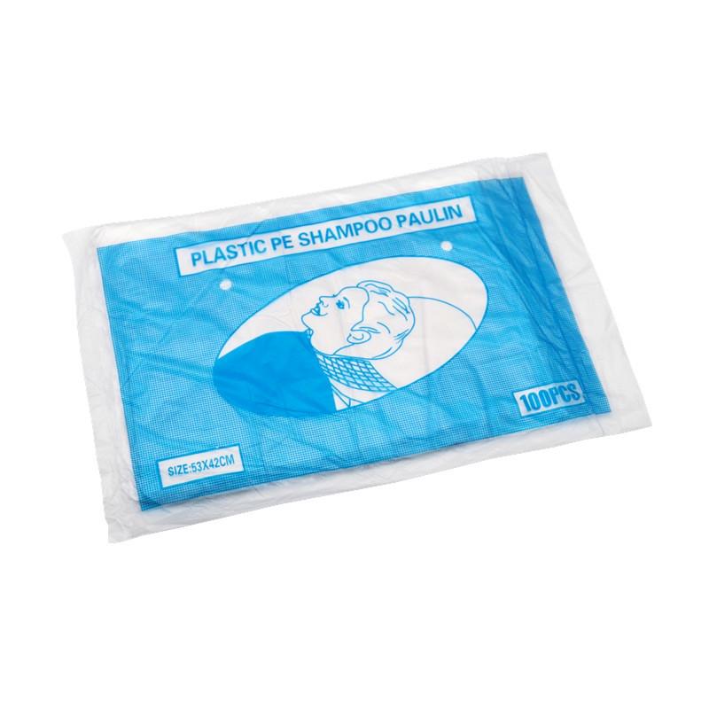 Waterproof Disposable Shampoo and Rinse Pad Cape for Salon Use