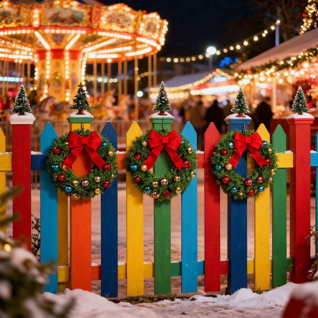 Weihnachtskranz Kunstblumen Dekoration Kranz Türhänger Wandhänger
