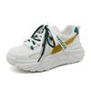 Dámské tenisky Podzim Zvyšující výšku Prodyšné S tlustou podrážkou Síťované Bílé boty Odolné proti opotřebení Šněrovací Ležérní Sportovní boty