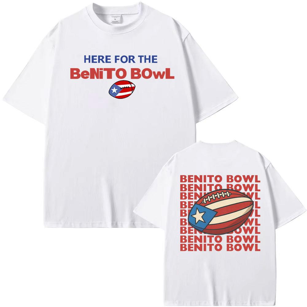 Benito Bowl Super Bowl LX Halftime Show T Shirt Bad Bunny Super Bowl Style 2026 Tour T-shirt Men Women Oversized Hot Sale Tshirt