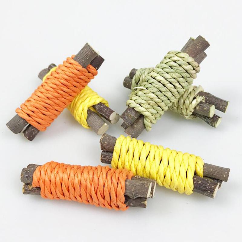 Pet Molar Stick Teeth Grinding Toys Bite-resistant Chew Toy For Rabbit Hamster Chinchilla Guinea