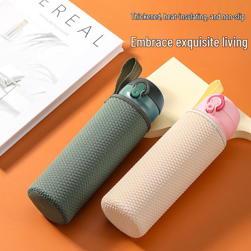 Univerzální ruční izolovaný protiskluzový embosovaný skleněný návlek na kelímek pro tepelnou izolaci a ochranu
