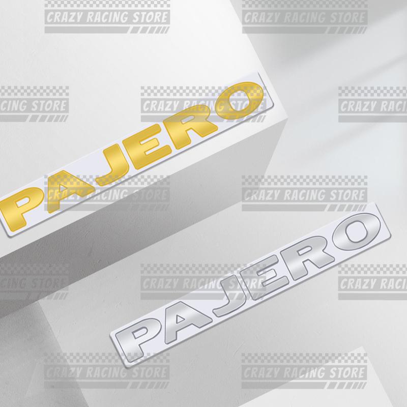 Automobilové odznaky Pro Mitsubishi Ralli Art Pajero Zadní kufr Znak Kovové 3D samolepky Dekály karoserie Nápisy Dekor Styling
