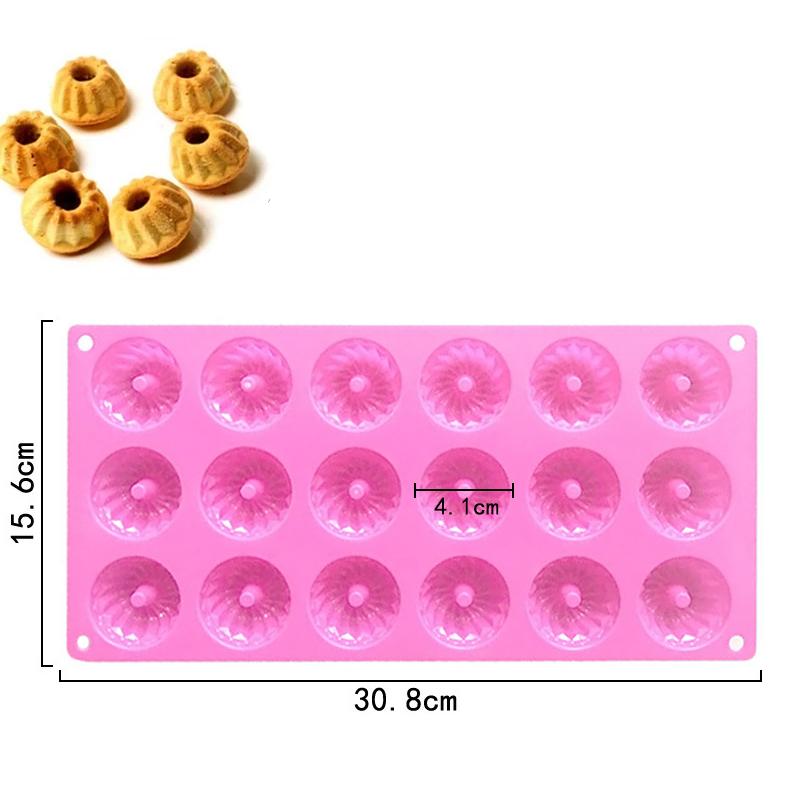 Mini Forma Czekoladowa na Pączki 3D Spirala Silikonowa Forma na Żelki Pudding Cukierki Fondant Narzędzia do Dekoracji Ciast Akcesoria Kuchenne