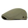 Cotton Adjustable Newsboy Caps Men Woman Casual Beret Flat Ivy Cap Soft Solid Color Driving Cabbie Hat Unisex Black Gray Hats