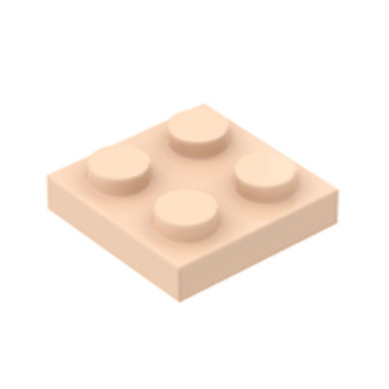 80pcs Plate 2x2 Dots Muilt-Colored Compatible with 3022 94148 Self-Locking Bricks Building Blocks Toys Accessories