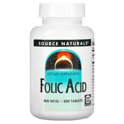Folsäure, 800 mcg, 500 Tabletten