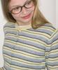 RONRON Soft Days Knit Cardigan Yellow Stripe