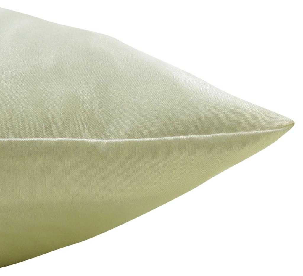 Decorative Satin Silk Cushion Home Decor Pillow Throw Solid Cover - Choose