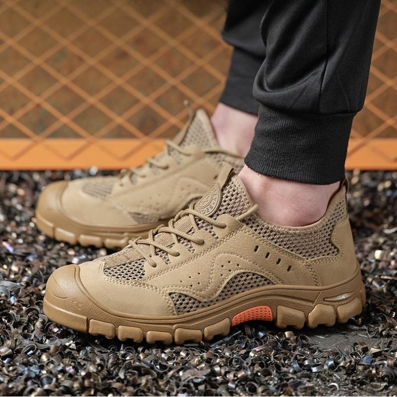 Fashion Summer New Unisex Safety Shoes Men Work Sneakers Indestructible Safety Boots Women Shoes Men Steel Toe Shoes Sport Style