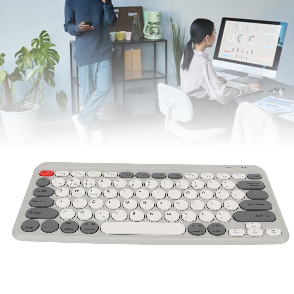 Compact Round Keycaps   Keyboard Wireless   2.4G Dual Mode Portable Slim Keyboard for   for   for