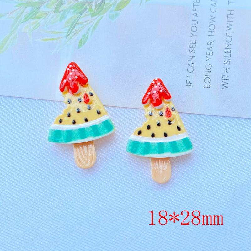 20Pcs Kawaii Cute Mixed fruit popsicle Flat back Resin Cabochons Scrapbooking DIY Jewelry Craft Decoration Accessories D67
