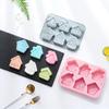 6-Hole House-Shaped Christmas Silicone Mold Suitable For Baking Chocolate Cakes Jelly Ice Cubes Bread And More