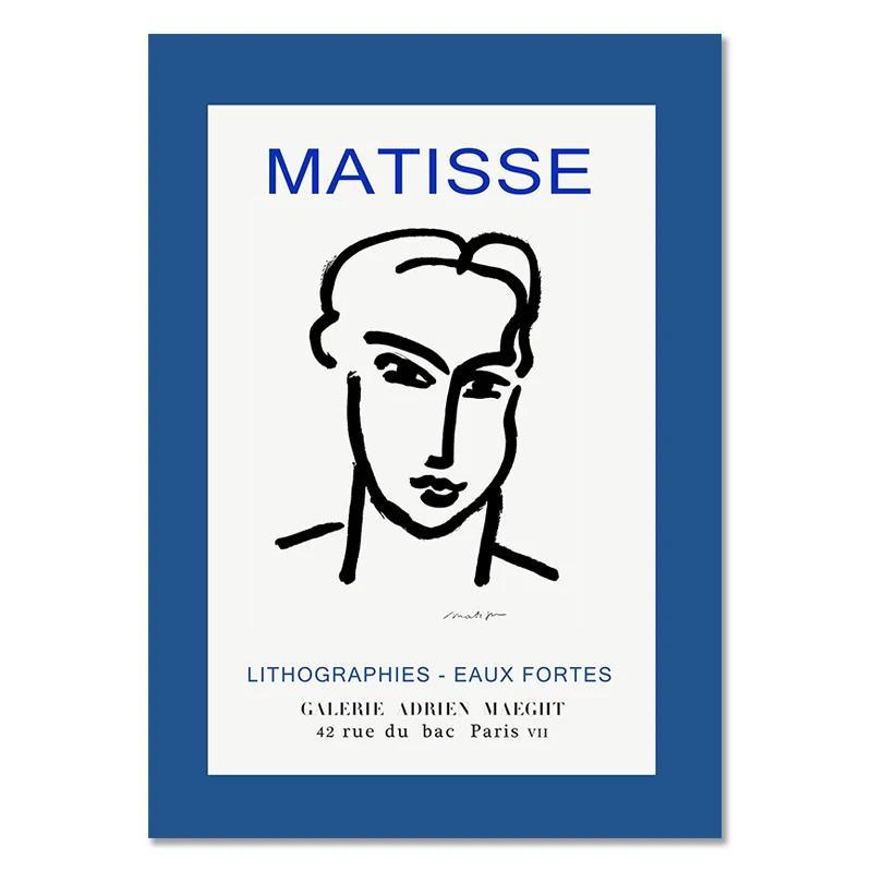 

Матисс девушки линии абстрактные тропические растения настенная живопись на холсте плакаты на скандинавскую тему и принты настенные панно для гостиной 21cm×30cm NoFrame