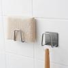 Kitchen Sponge Racks Self Adhesive Sink Sponges Drain Drying Rack Holders Stainless Steel Wall Hooks Home Storage Hook Organizer