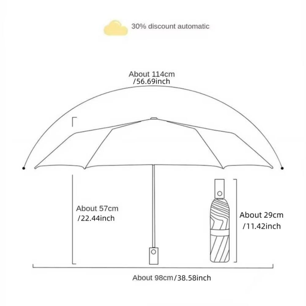 Portable One-Touch Open Kids Umbrella Windproof Waterproof Fully Automatic Umbrella Lightweight UV Protection Automatic Umbrella