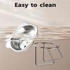 Stainless Steel Cat Bowls Raised Whisker Fatigue Relief Cat Plates Pet Water Dish Kitten Bowls Pet Bowls for Cats Food Bowls