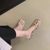 French toe cool slippers women's summer wear 2025 new fairy style with skirt sandals beautiful beach slippers