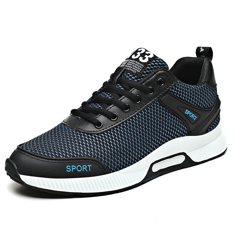 

Height-increasing shoes Men s height-increasing men s shoes in summer Lace-up leisure sports breathable mesh shoes Men s shoes travel shoes 43