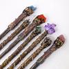 Natural  Handmade Jewelry Magic Stick Witch Princess Cosplay Props Fairy Wand Halloween Gift Ritual Tool Decoration