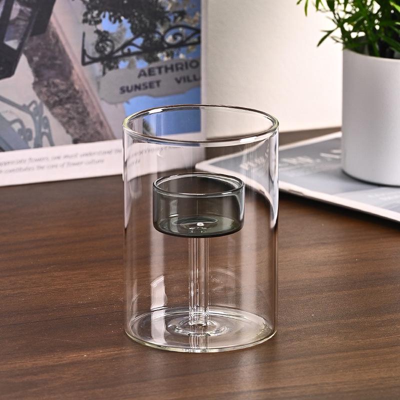 Windproof Glass Candle Holder: Aromatherapy & Decorative Accent for Candlelight Dinner