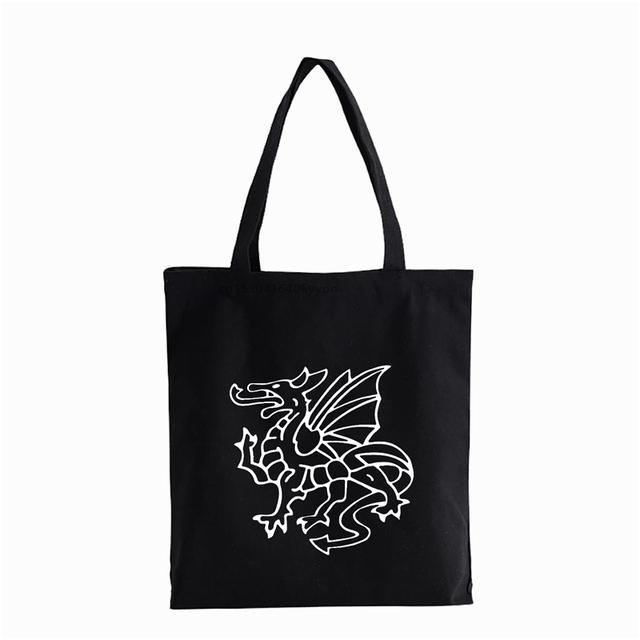 Galles Drago Rugby Football Uomini Donne 6 Nazioni Top Rosso Stampa Gallese Borsa shopper Studenti adolescenti Borse a mano Borsa a spalla