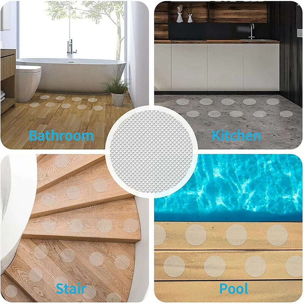 Bathroom Floor Anti Skid Anti Skid Applique Anti Slip Discs Hazardous Areas Applique Soft PEVA Balcony Kitchen