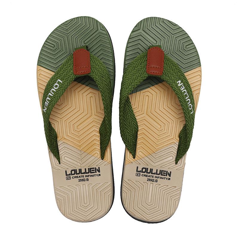 

Trendy men s flip-flops summer new wear beach shoes men s pinch sandals slippers 45