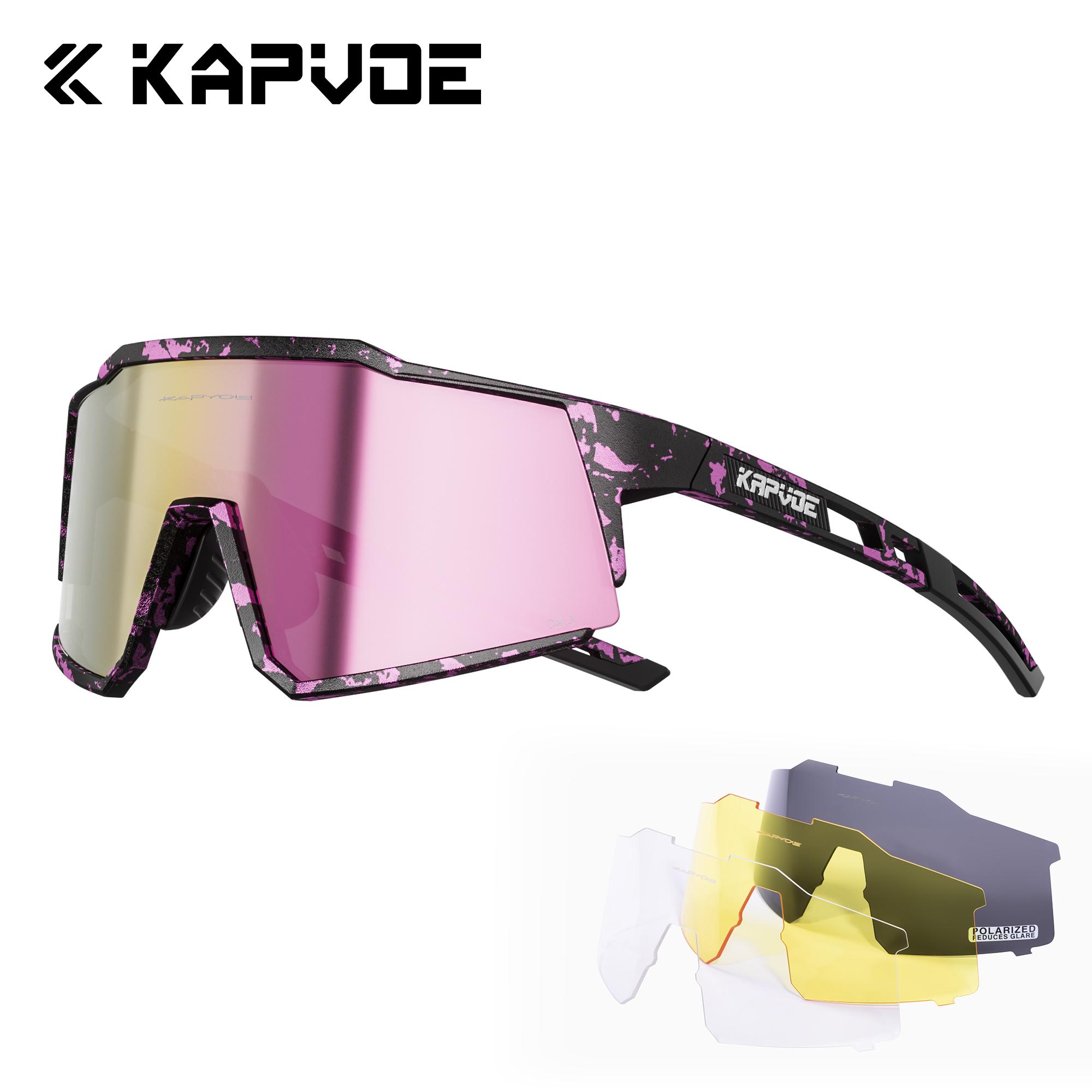 

Kapvoe Polarized Sunglasses Fashion Cycling Glasses Bike Road Driving Goggles Outdoor UV400 Sports MTB Road Mountain Bicycle
