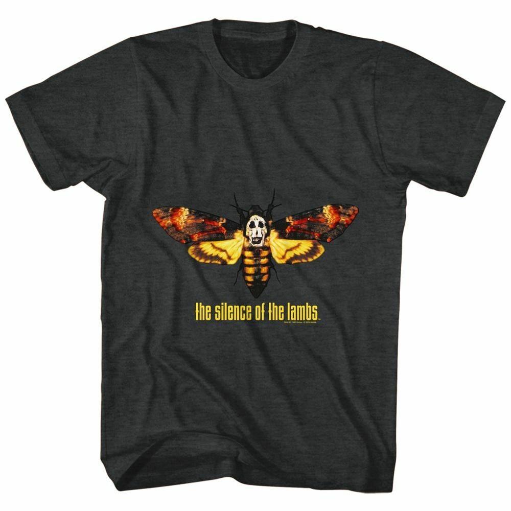 

Silence of the Lambs Moth Black Heather Adult T-Shirt L