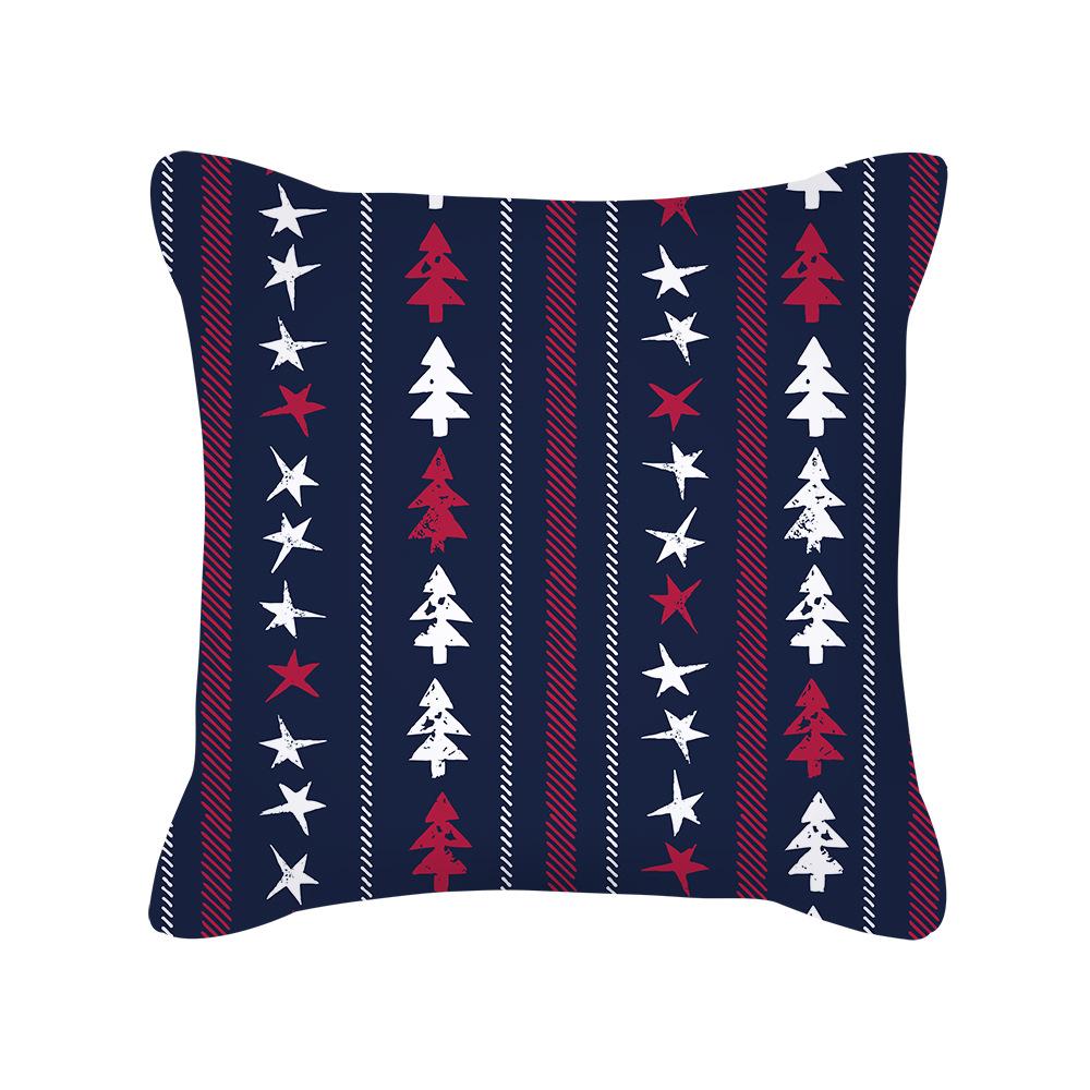 New Ins Nordic Cartoon Christmas Pillow Cover Holiday Gift Square Cushion Cover Pillow Cover