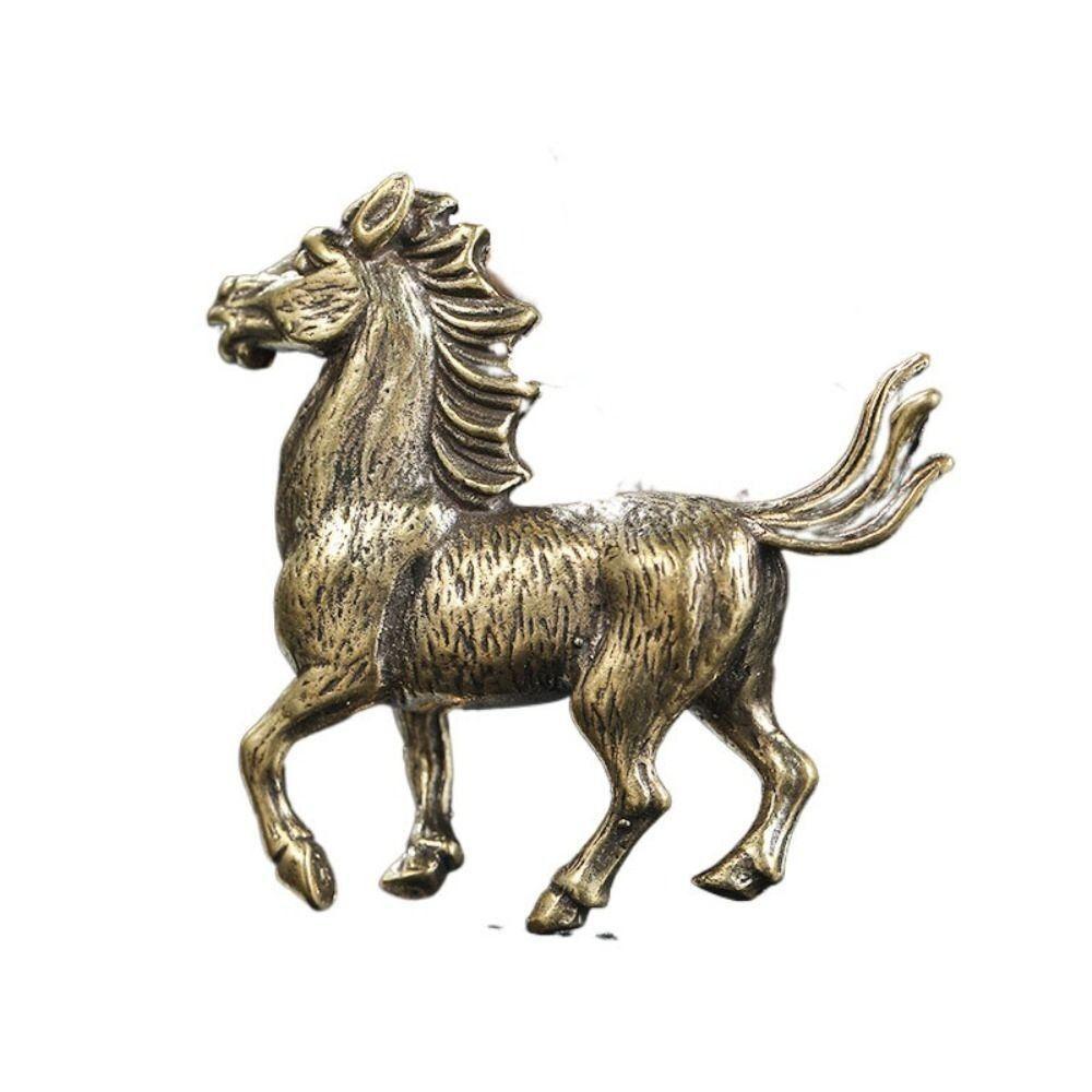 New Brass Horse Figurines Copper Desktop Decor Zodiac Horse Handmade Gifts Horse Metal Ornaments