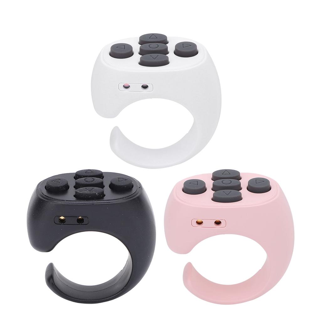 Remote Control Scrolling Ring Wireless Page Turner Remote Control Camera Shutter with Charging Case