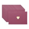 20Pcs/Set Mini Card Envelopes Pearlescent Paper Envelopes Business Greeting Cards Holder with Heart Pattern for Birthday Wedding