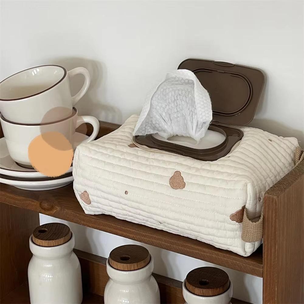 Cotton Car Tissue Box Handheld Napkin Holder Home Supplies Wet Wipes Case  Kitchen