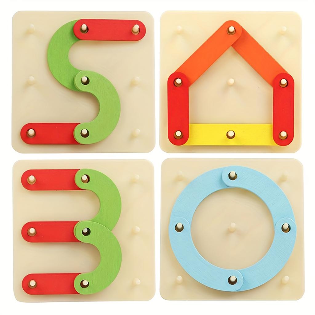 Colorful Activity Board Colorful Activity Board Set  Number Shaped Column Puzzles For Educational Purposes To Help Children Learn