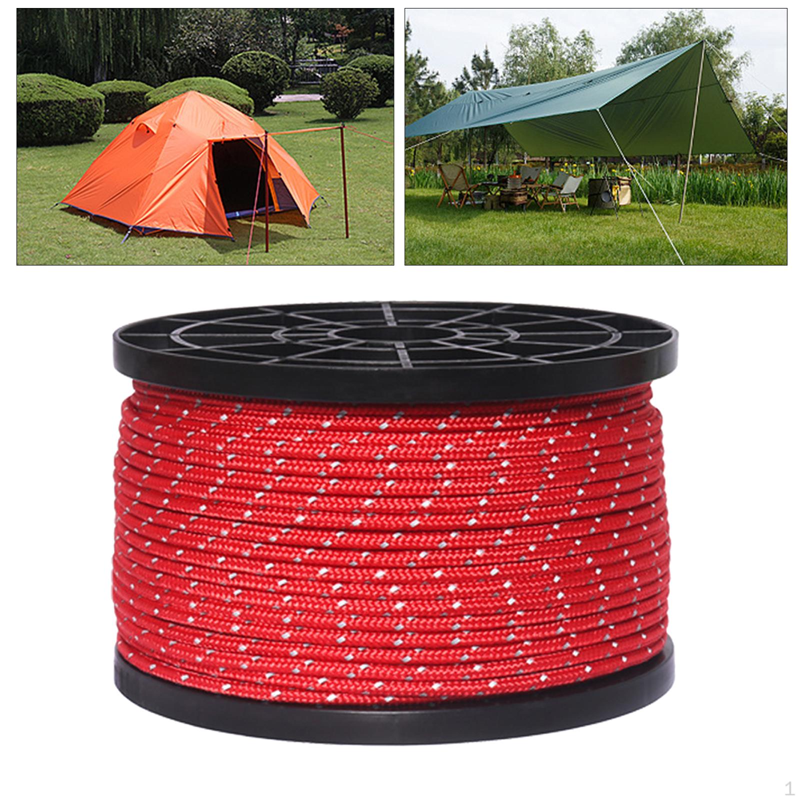 

3mm Diameter, 50 Nylon Tent Rope, Outdoor Clothesline, The Dark Camping Rope for Indoor