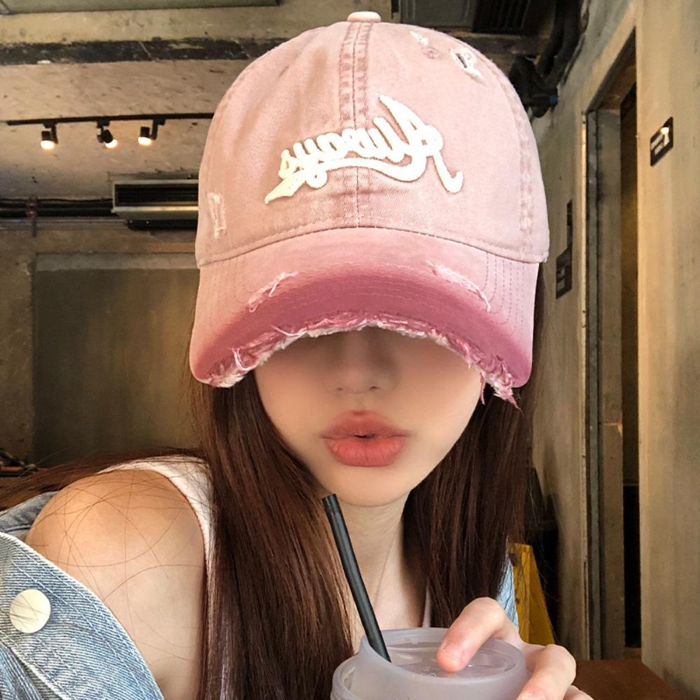 Deeper Women's Duckbill Cap Plus Size Sun Hat Fashion Pink Baseball Cap  Spring Summer Unisex
