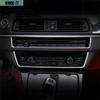 2pcs/Set Metal Car Central Control CD Panel Decor Strip For Bmw 5 F10 2010-2016