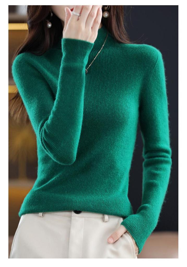 Maglione a collo mezzo alto in maglia Autunno/Inverno 2023 – Base layer casual e versatile