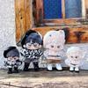 Niannyyhouse 10cm, 15cm, 20cm Plush Doll Clothes, Hat, Jacket, Pants, Leather Boots, Glasses, Leopard Print Suit, Cotton Doll, Dress-Up Accessories