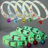 Anti-Loss Cat Collar Claw Printed Dog Collar Cute Pet Collar with Bell Small Dogs