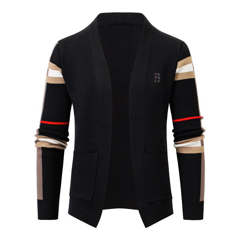 Hot Sale, Cardigan Sweater Men's Knitted Sweater Versatile Comfortable Fashion Design Jacket Top Trendy Men's