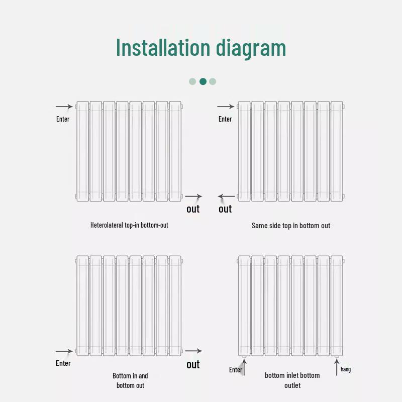 Jinpeiqi Type 6030 Steel Vertical Wall-Mounted Radiator