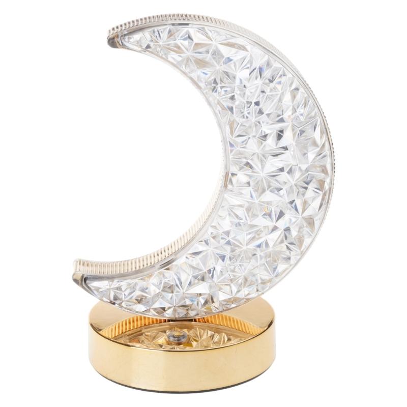 Glowing 3D Moon Table Lamp USB Atmospheres Lamp Tables Decorations Kid Gift