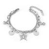 European and American simple personalized bell double-layer titanium steel bracelet spot men and women couple jewelry women's trend fashion jewelry